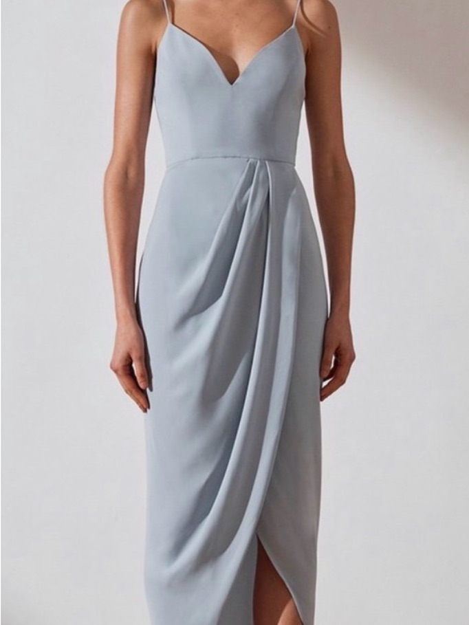 Shona Joy Cocktail Dress Baby Blue